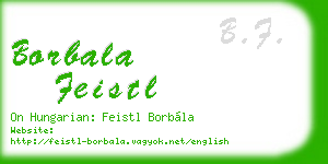 borbala feistl business card
